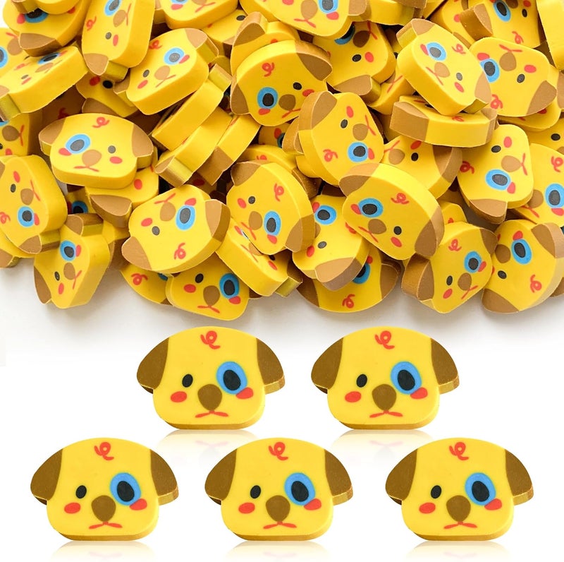Kleeblatt Mini Dog Erasers for Kids Bulk, 100 PCS Cute Fun Desk Pets for Kids Classroom, Treasure Box Prizes,Party Favors for Kids Goodie Bags, Back to School Gifts for Students - Image 1